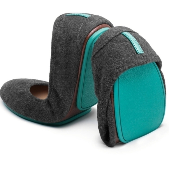 Tieks by Gavriell Womens Loafer Vegan Charcoal Gray StoneBallet shoes flats 8 - Picture 1 of 16